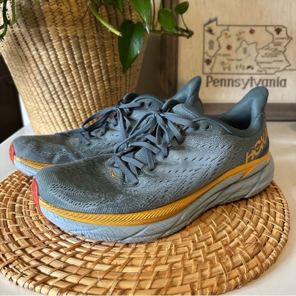 Hoka Men’s Clifton 8 Max Cushioned Road Running Sneaker Blue 10.5 - Picture 13 of 13